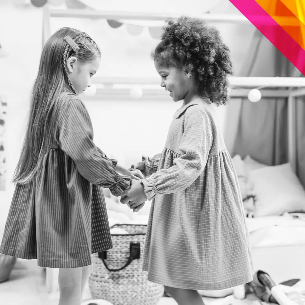 kids holding hands